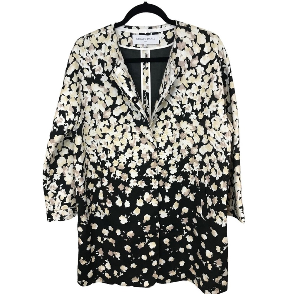 Gerard Darel Paris print coat Sz 10